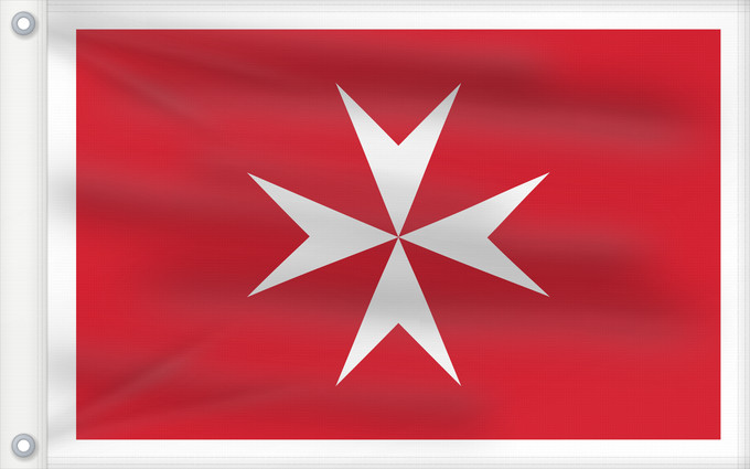Flag, with two metal eyelets and reinforced hoist: Malta	Malte