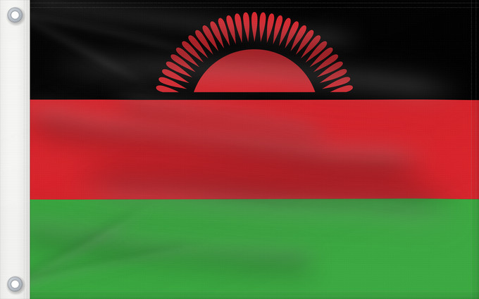 Drapeau, avec deux œillets métalliques et guindant renforcé : Malawi	Malaui	የማላዊ ሰንደቅ ዓላማ	علم ملاوي	Malawis	Malavio	Maláive	Mbendera ya Malaŵi	Флаг Малави	Malavija	Malaawi