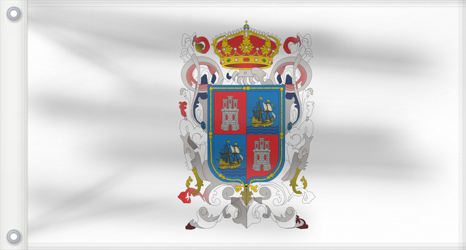 Drapeau, avec deux œillets métalliques et guindant renforcé : Campeche