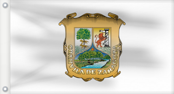 Flagge, mit zwei Metallösen und verstärktem Besatzband: Coahuila	 Coahuila	Coahuila de Zaragoza