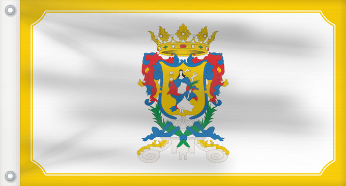 Bandera, con dos ojales metálicos y lado del asta reforzado: Guanajuato	Guanajuato 