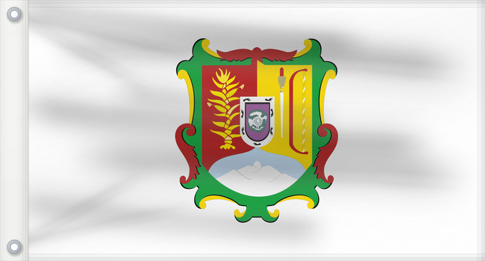 Flag, with two metal eyelets and reinforced hoist: Nayarit