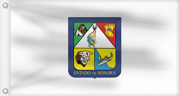 Drapeau, avec deux œillets métalliques et guindant renforcé : Sonora