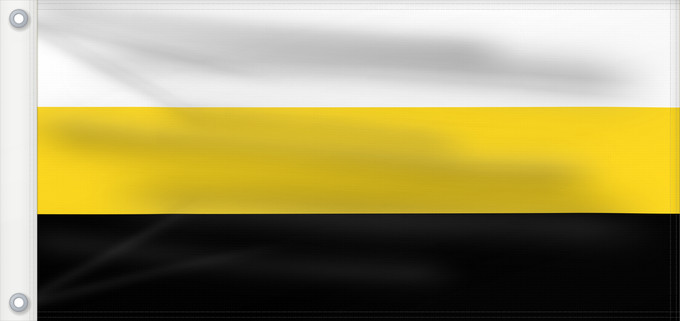 Flagge, mit zwei Metallösen und verstärktem Besatzband: Perak Malaysian state of Perak