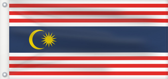 Flag, with two metal eyelets and reinforced hoist: Kuala Lumpur, Malaysia	Kuala Lumpur	Kuala Lumpur, Federal Territory, in Malaysia