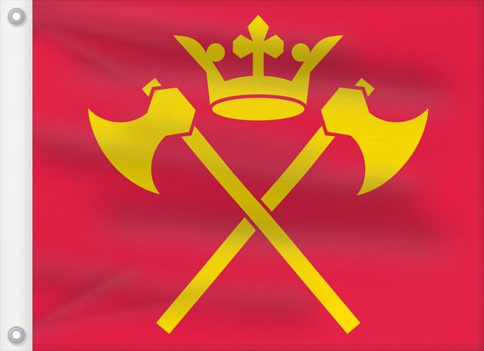 Flag, with two metal eyelets and reinforced hoist: Hordaland Former county of Hordaland, Norway comté de Hordaland Hordalands flagg Hordalánda leavga