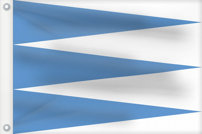 Bandera, con dos ojales metálicos y lado del asta reforzado: Sogn og Fjordane	comté de Sogn og Fjordane	Sogn og Fjordane, Norway