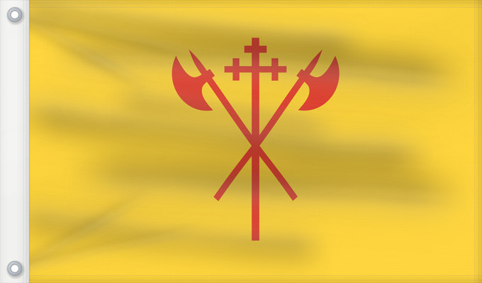 Bandera, con dos ojales metálicos y lado del asta reforzado: Sør-Trøndelag	Sør-Trøndelag County, Norway	comté de Sør-Trøndelag