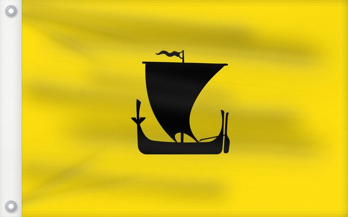 Bandera, con dos ojales metálicos y lado del asta reforzado: Nordland