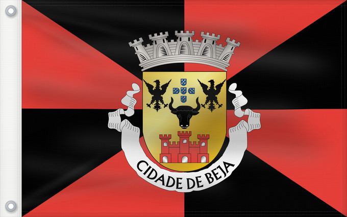 Drapeau, avec deux œillets métalliques et guindant renforcé : Beja