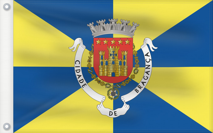 Flag, with two metal eyelets and reinforced hoist: Bragança