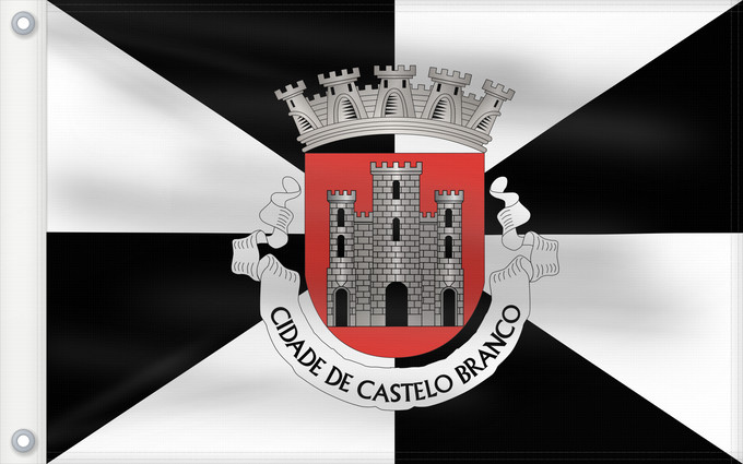 Flag, with two metal eyelets and reinforced hoist: Castelo Branco