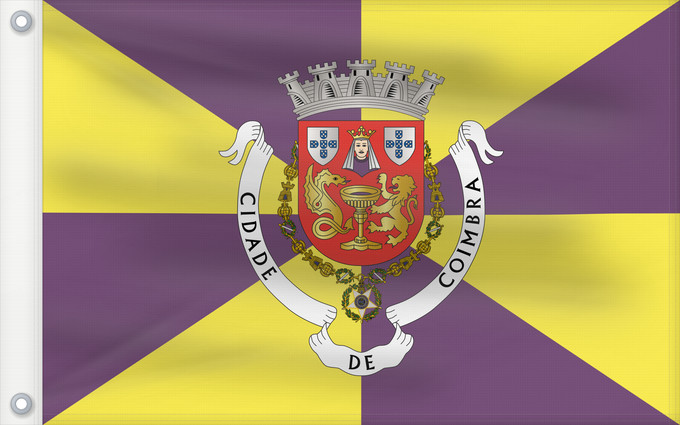 Drapeau, avec deux œillets métalliques et guindant renforcé : Coimbra