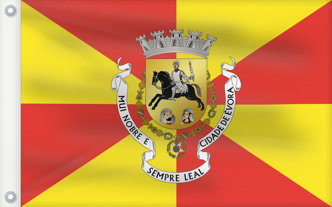 Drapeau, avec deux œillets métalliques et guindant renforcé : Évora