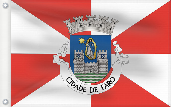 Flag, with two metal eyelets and reinforced hoist: Faro