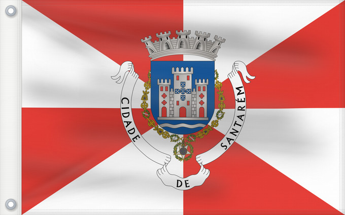 Flag, with two metal eyelets and reinforced hoist: Santarém