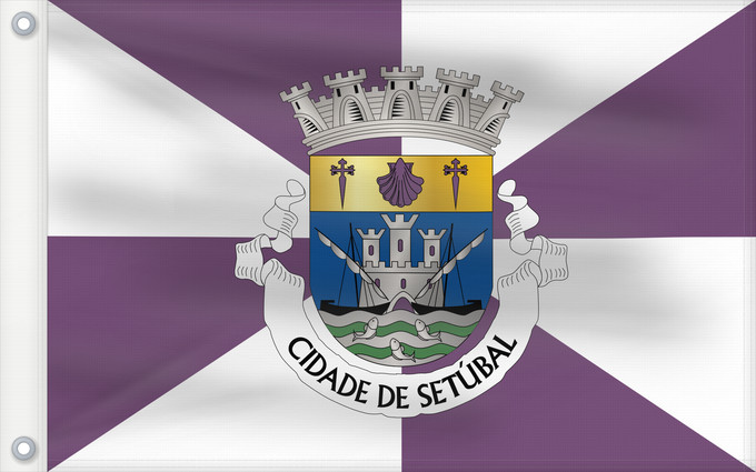 Drapeau, avec deux œillets métalliques et guindant renforcé : Setúbal