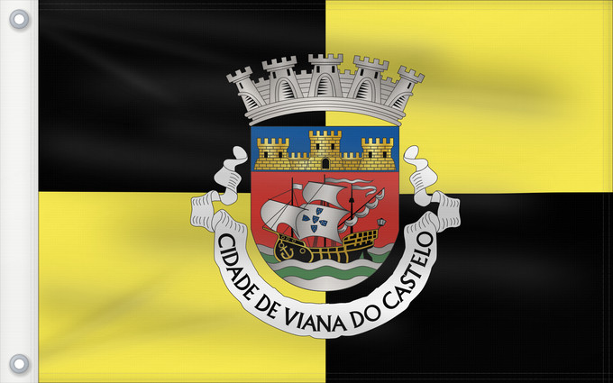 Drapeau, avec deux œillets métalliques et guindant renforcé : Viana do Castelo