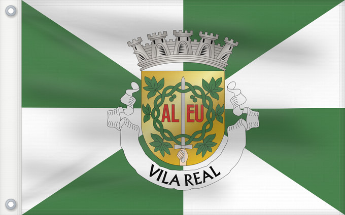 Drapeau, avec deux œillets métalliques et guindant renforcé : Vila Real