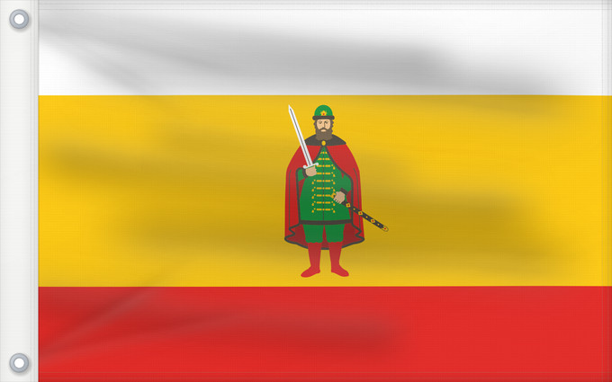 Drapeau, avec deux œillets métalliques et guindant renforcé : Ryazan Oblast	Ryazan Oblast 	Oblast de Riazan	Óblast de Riazán	Oblast Rjasan