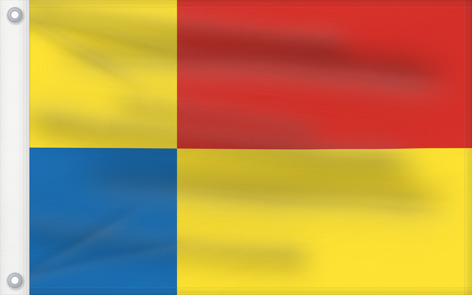 Drapeau, avec deux œillets métalliques et guindant renforcé : Kosicky vlajka Košice Region Région de Košice Región de Košice Košice (Region)