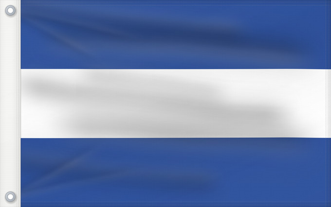 Bandera, con dos ojales metálicos y lado del asta reforzado: Civil Flag of El Salvador El Salvador Salvador Civil flag of El Salvador, ratio 3 5