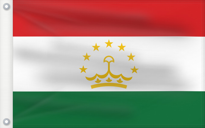 Flag, with two metal eyelets and reinforced hoist: Tajikistan	Tadjikistan	Tayikistán	Republik Tadschikistan	Tagikistan	Tadzjikistan	علم طاجيكستان	Tacikistan	Сцяг Таджыкістану	Сьцяг Таджыкістану	Tádžikistánu	Таджикистан ялавӗ	پرچم تاجیکستان	Տաջիկստան դրոշը	ტაჯიკეთის დროშა	Тәжікстан байрағы	Тажикстанын туус