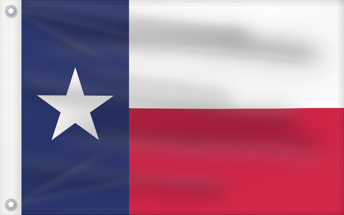 Bandera, con dos ojales metálicos y lado del asta reforzado: Texas	Texa	Stanowa Teksasu	ᏅᏓᎩ ᎦᏓᏘ	Toháano ého ëva hoohëö o	Ka hae Kekeka	Texiae	Flagget til delstaten Texas	Akałii Bikéyah bidah naatʼaʼí	Флаг Техаса	Američke savezne države Texas
