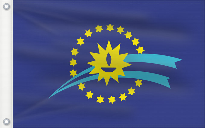 Drapeau, avec deux œillets métalliques et guindant renforcé : Durazno Department Durazno département de Durazno Durazno