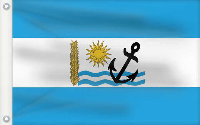 Drapeau, avec deux œillets métalliques et guindant renforcé : Rio Negro Department	Río Negro Department	Río Negro