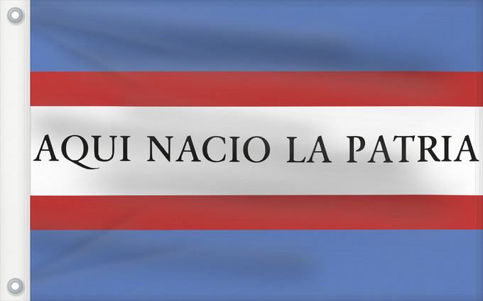 Drapeau, avec deux œillets métalliques et guindant renforcé : Soriano Department Soriano département de Soriano