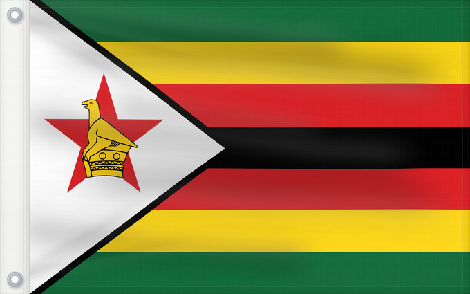 Flag, with two metal eyelets and reinforced hoist: Zimbabwe Zimbabue Simbabwe Zimbawe Zimbabwes Zimbabvo Mbendera ya Zimbabwe Zimbabveja Mureza weZimbabwe Folaga ye Zimbabwe Folaga la Zimbabwe Folaga la Zimbagwe