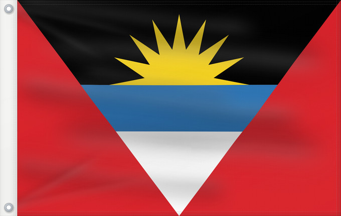 Bandera, con dos ojales metálicos y lado del asta reforzado: Antigua and Barbuda D Antigua-et-Barbuda Antigua y Barbuda Antigua und Barbuda Antigua e Barbuda Antigua en Barbuda Antígua e Barbuda অ্যান্টিগুয়া ও বার্বুডার পতাকা Antigve i Barbude ދިދަ އެންޓިގުއާ އަދި ބާބިއުޑާ Σημαία των Αντίγκουα και Μπαρμπούντα پرچم