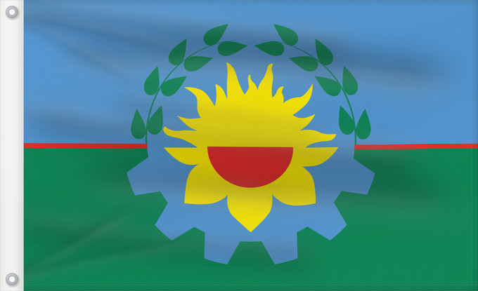 Drapeau, avec deux œillets métalliques et guindant renforcé : Provincia de Buenos Aires Buenos Aires Province Province de Buenos Aires Buenos Aires (Provinz) Provincia di Buenos Aires