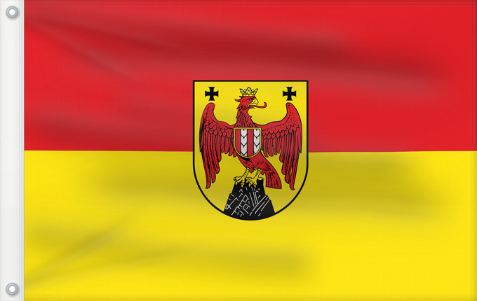 Drapeau, avec deux œillets métalliques et guindant renforcé : Burgenland