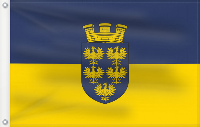 Flag, with two metal eyelets and reinforced hoist: Lower Austria Blue-Yellow. Flag of Lower Austria & Ukraine Basse-Autriche Baja Austria Blau-Gelb Bassa Austria