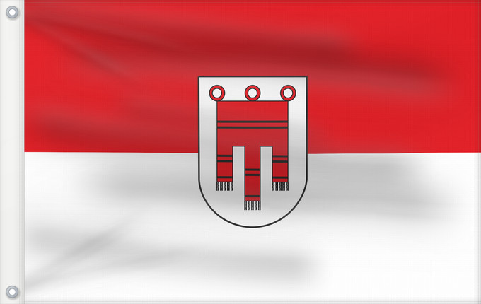 Bandera, con dos ojales metálicos y lado del asta reforzado: Vorarlberg