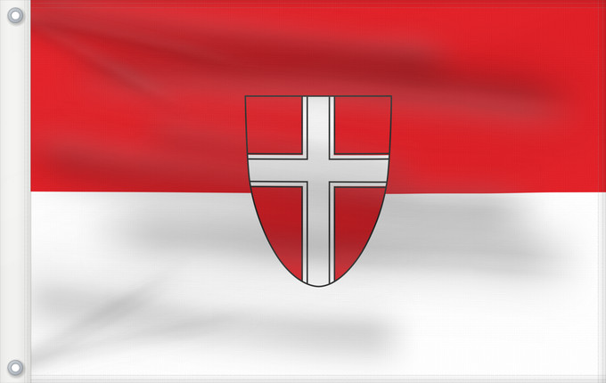 Drapeau, avec deux œillets métalliques et guindant renforcé : Vienna	Austrian capital Vienna	Vienne	Wien	Landesflagge der österreichischen Bundeshauptstadt Wien§ 3 des Gesetzes über die Symbole der Bundeshauptstadt Wien legt fest Die Farben der Bundeshauptstadt Wien sind rot-weiß