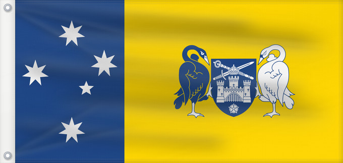 Bandera, con dos ojales metálicos y lado del asta reforzado: Australian Capital Territory Australian Capital TerritoryIt is from openclipart Territoire de la capitale australienne Territorio de la Capital Australiana Fändel vum Australeschen Haaptstadterritoire