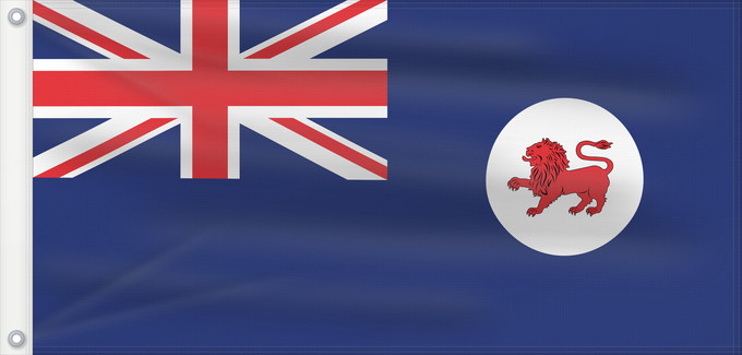 Drapeau, avec deux œillets métalliques et guindant renforcé : Tasmania Tasmanie Tasmanien