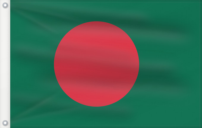 Flag, with two metal eyelets and reinforced hoist: Bangladesh Bangladesch علم بنغلاديش বাংলাদেশের জাতীয় পতাকা Bangladeshs Bangladeŝo Bangladeshin Le bengo lanci Флаг Бангладеш Bangladeša