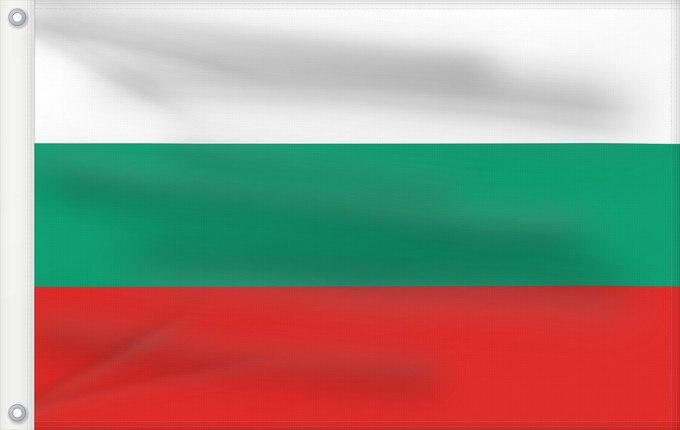 Bandera, con dos ojales metálicos y lado del asta reforzado: Bulgaria La Bulgarie Bulgarien Bulgara Bulgarije Bulgária Bułgarii Национално знаме на България Bulharská vlajka ꙁна́мѧ Блъгарі́ꙗ Bulgariens Σημαία της Βουλγαρίας Bulgaaria lipp Bulgarian Bulgáire דגל בולגריה Bugarske ბულგარეთის დროშა Bulgaresche Fändel B