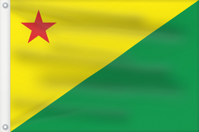 Drapeau, avec deux œillets métalliques et guindant renforcé : Acre Acre (state) Acro Acriana