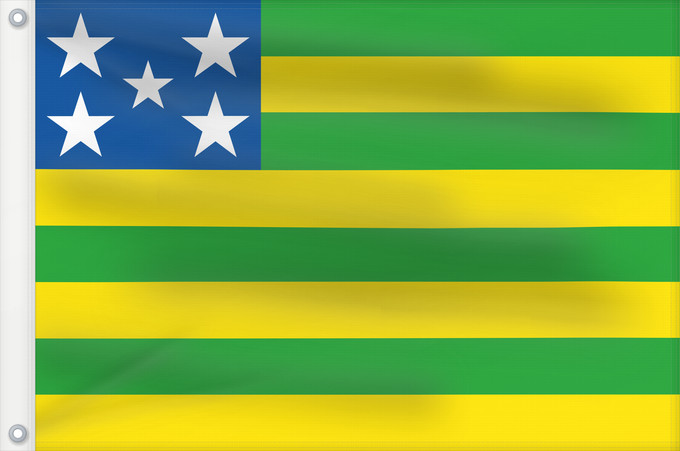 Drapeau, avec deux œillets métalliques et guindant renforcé : Goiás