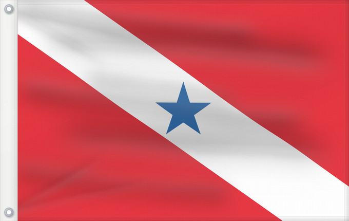 Drapeau, avec deux œillets métalliques et guindant renforcé : Pará