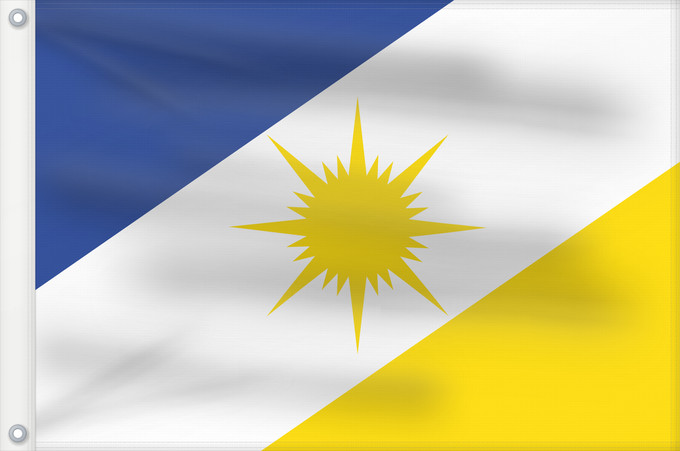 Bandera, con dos ojales metálicos y lado del asta reforzado: Tocantins	State of Tocantins, Brazil	Estado do Tocantins, Brasil