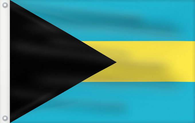 Bandera, con dos ojales metálicos y lado del asta reforzado: Bahamas	Bahama	Bahama s	Das Bahamas	Bahamów	Y Bahamas	La Bahamoj	Bahaman	Bahámaí	Des Bahamas	Ala Bahamayê	Ynysow Bahama	Знаме на Бахамите	Pāmitl Bahamah	Bahamakuna unanchan	Statului Bahamas	Флаг Багам	Bahamov