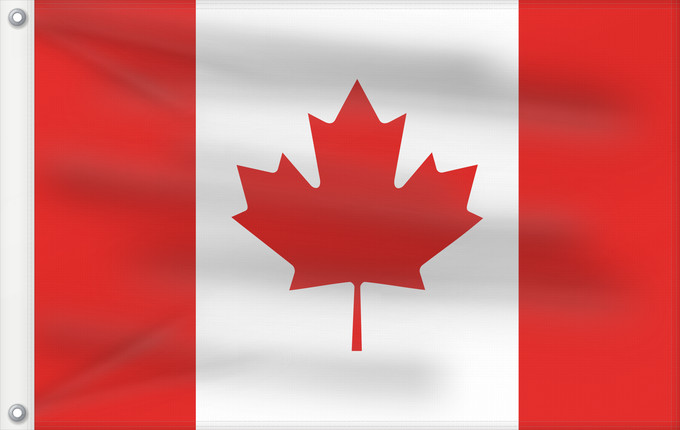 Flag, with two metal eyelets and reinforced hoist: Canada Canadá Kanada