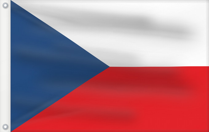 Flag, with two metal eyelets and reinforced hoist: Czech Republic Czechia (Czech Republic) République tchèque República Checa Tschechischen Republik Repubblica Ceca Tsjechië Chéquia Czech علم جمهورية التشيك Сцяг Чэхіі / Sciag Čechii Сьцяг Чэхіі / Ściag Čechii Национално знаме на Чешката република České re