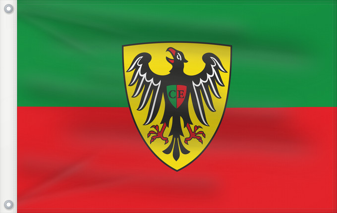 Drapeau, avec deux œillets métalliques et guindant renforcé : Esslingen am Neckar (Region Stuttgart)